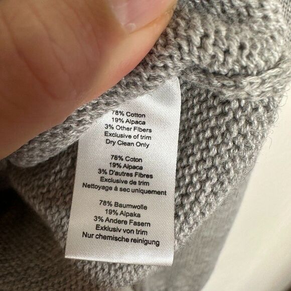 Rachel Antonoff Greyhound Dog Sweater Grey Alpaca Blend XS $348 Stan EUC - Picture 5 of 7